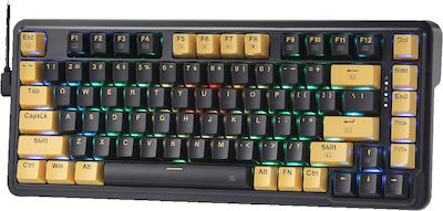 Redragon ELF K649YP-RGB Tastatură Mecanică de Gaming 65% cu iluminare RGB Negru