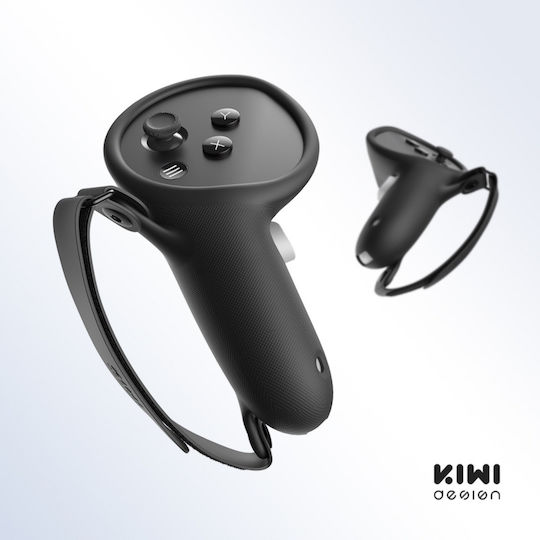 KIWI Design Controller Grip for Meta Quest 3 für Controller VR (Virtual Reality) Schwarz