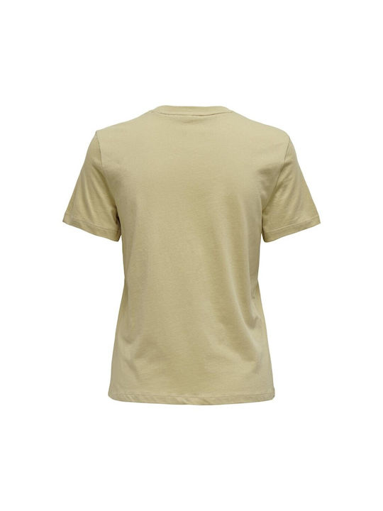 Only Women's T-shirt Khaki