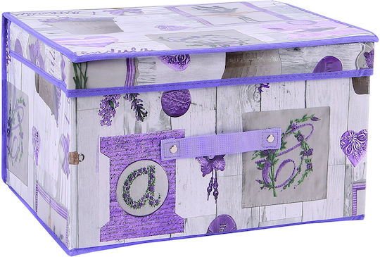 Tpster Пластмасово Кутия За Съхранение С Капак Сив 35x30x20см