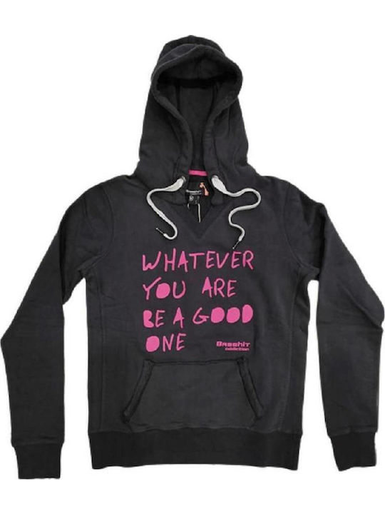 Damen Sweatshirt Kapuzen Ebony