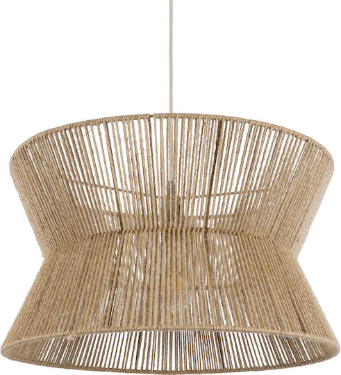 GloboStar Bisbee Beige Boho Ceiling Light with Rope for E27 Socket 50x28x28cm
