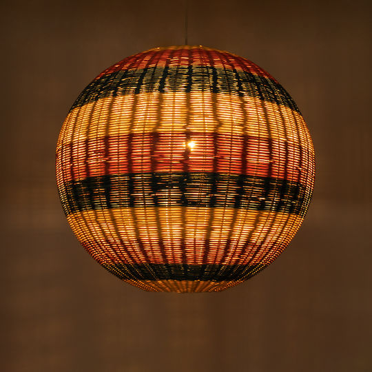 GloboStar Caballeros Blue Boho Grid Ceiling Light with E27 Socket 70x70x70cm
