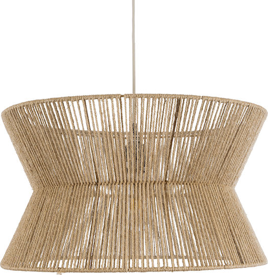 GloboStar Bisbee Beige Boho Ceiling Light with Rope for E27 Socket 50x28x28cm