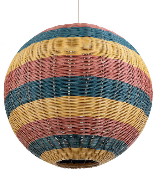 GloboStar Caballeros Blue Boho Grid Ceiling Light with E27 Socket 70x70x70cm