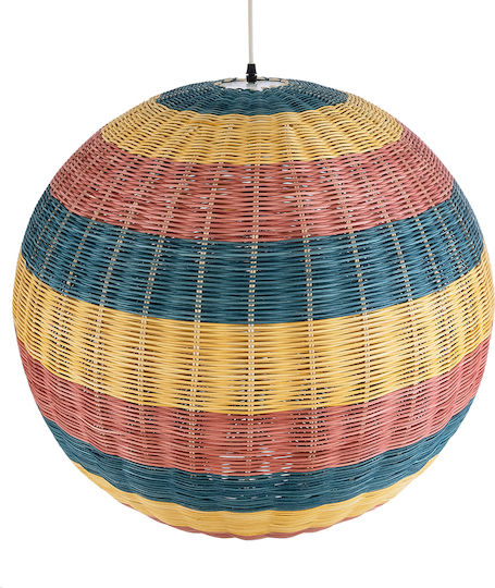 GloboStar Caballeros Blue Boho Grid Ceiling Light with E27 Socket 70x70x70cm