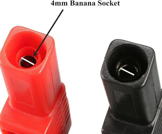 High-Quality Professional Use 32a 1000 Volts Current Transfer Crocodile Clips Set Black Red