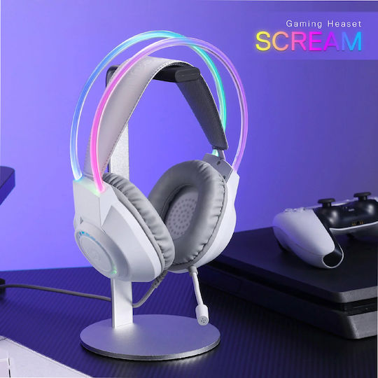 Redragon Scream H231 Over Ear Gaming Headset with Connection 3.5mm White