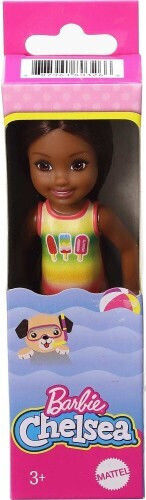 Barbie Beach Doll Κούκλα Chelsea Popsicle Swimsuit για 3+ Ετών 15εκ.