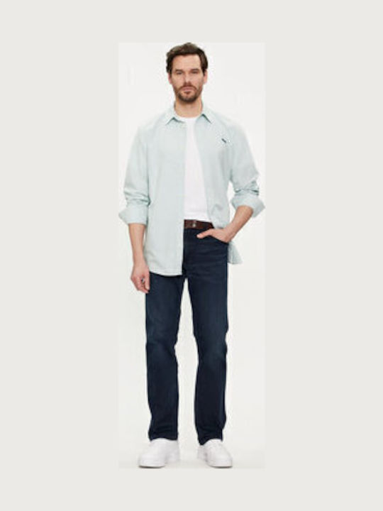 Greensboro Men's Elastic Jeans Pants with Regular Straight Fit Dark Blue