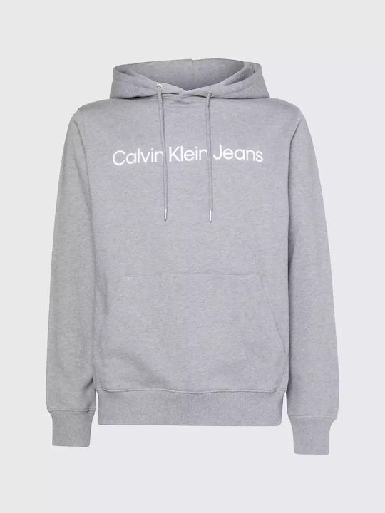 Calvin Klein Men's Sweatshirt with Hood GRI