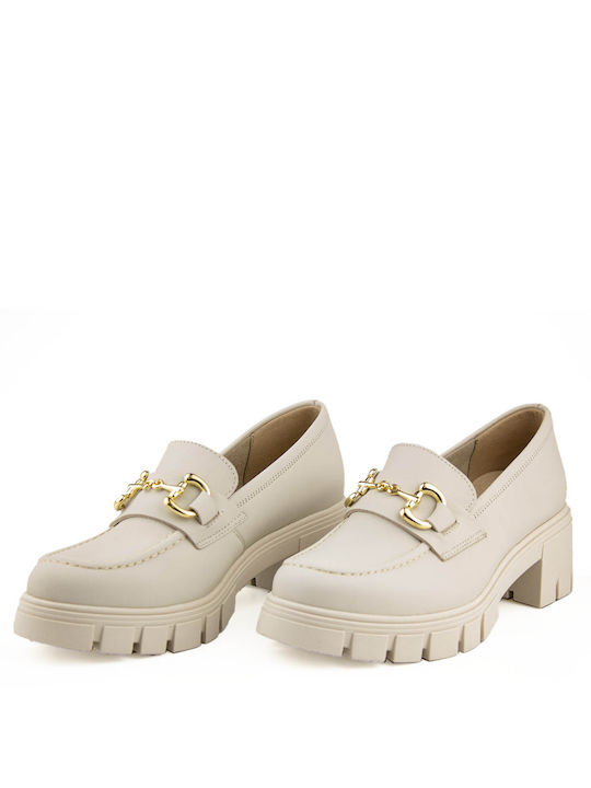 Ragazza Leder Pumps Beige