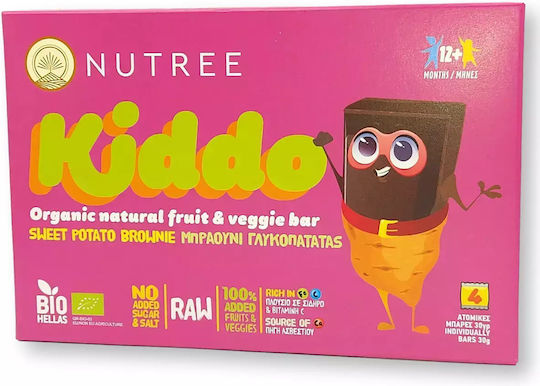 Nutree Bar Sweet Potato Brownie Sugar Free 30gr for 12+ months 4pcs
