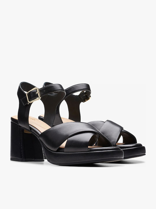 Ritzy75 Rae Leather Sandals Black