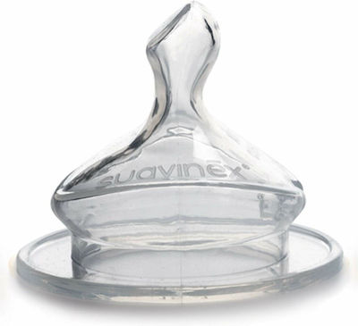 Suavinex Baby Bottle Teat of Silicone Fast Flow for 6+ months 3800148 2τμχ