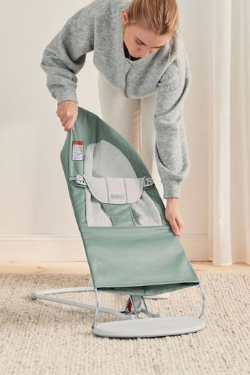 BabyBjorn Χειροκίνητο Relax Μωρού Balance Soft Light Sage/Grey για Παιδί έως 13kg