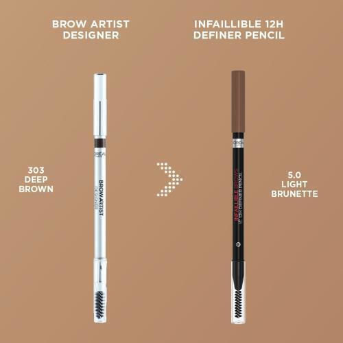 L'Oreal Paris Brow Artist Designer Creion pentru Sprâncene 5.0 Light Brunette