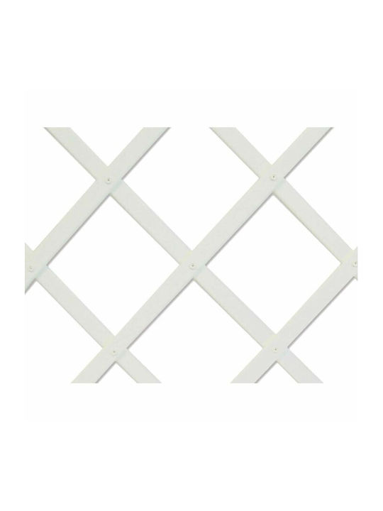 Plastic Trellis White 50x150cm