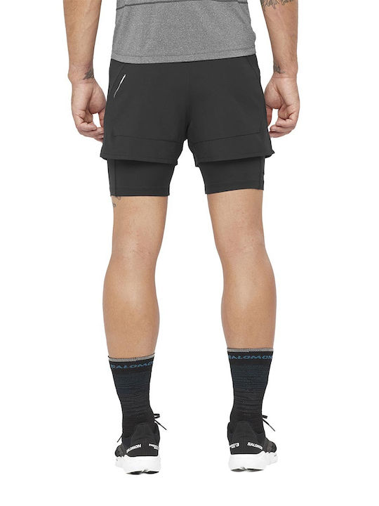 Salomon Cross 2in1 Men's Athletic Shorts Black