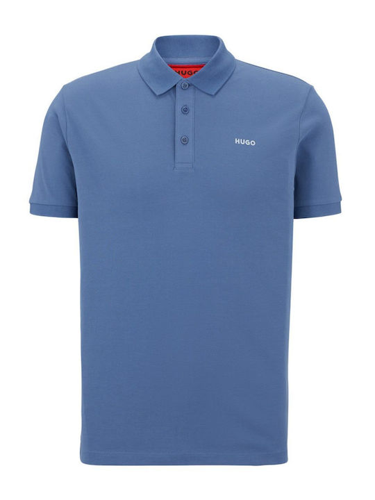 Hugo Boss Ανδρικό T-shirt Κοντομάνικο Polo Μπλε