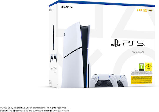 Sony PlayStation 5 Slim 1TB με 2o DualSense (Official Bundle)