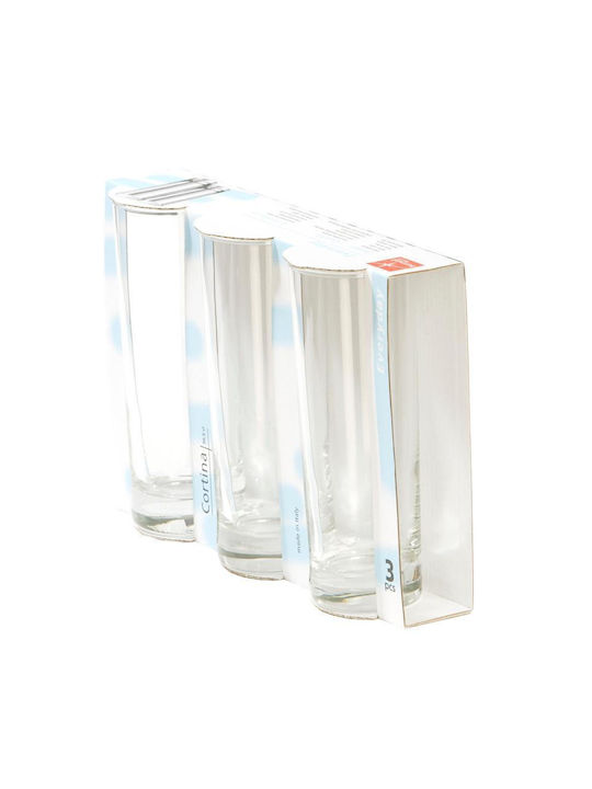 Bormioli Rocco Cortina Glass Set Water made of Glass 215ml 3pcs