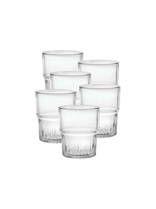 Set of Glasses for White and Red Wine made of Glass Stemmed 160ml 6pcs