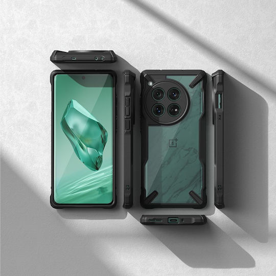 Ringke Fusion X Back Cover Silicon 2mm cu Curea Negru (OnePlus 12)