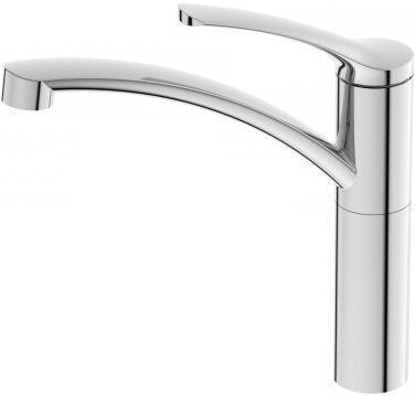 Inter Ceramic Icf Drop-In Кухненски Мивка Inox със Смесител Дължина 75xШирина 40см Сребрист