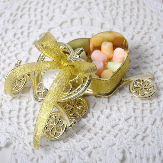 Nuova Vita Box for Wedding Favors Gold 1pcs