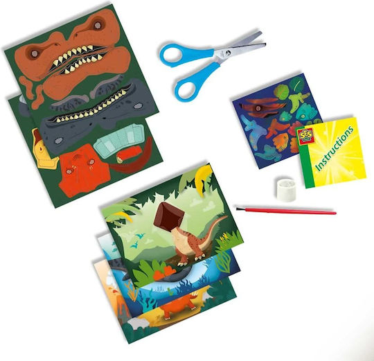 Ses Creative Decupaj Creative Set Dinosaur pentru copii de 5+ ani+ ani