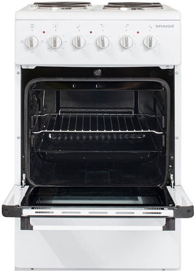 Snaige FF5304 Cooker 52lt with Enamel Hobs W54cm. White