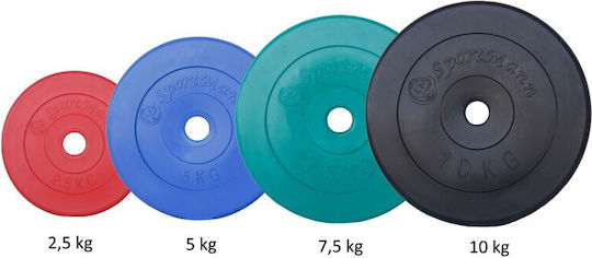 Sportmann Scheibenset Gummierte 1 x 5kg Ø31mm