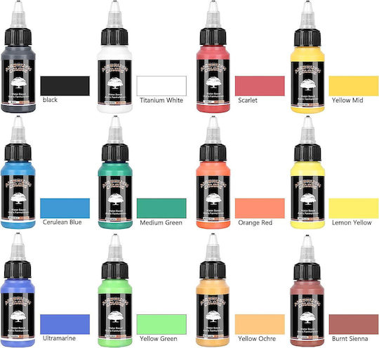 Sagudio Sagudio Model Making Paint Set 30ml 12pcs