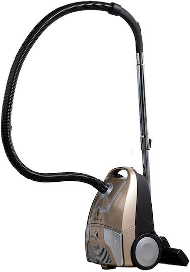 Morris SVC-9704 Ηλεκτρική Σκούπα 600W με Σακούλα 3.5lt Χρυσή