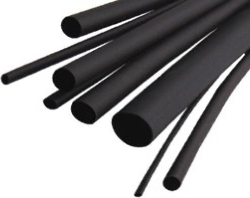 CYG Heat-Shrink Tubing with Shrinkage Ratio 2:1 Black 100pcs 03.020.0064