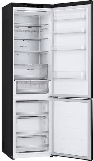 LG Fridge-Freezer 387lt Total NoFrost H203xW59.5xD67.5cm Black GBV7280AEV