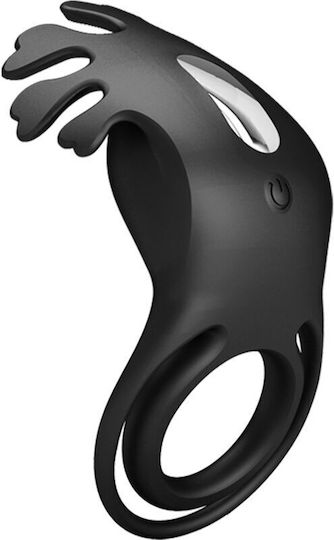 Pretty Love Vibrant Penis Ring Δονούμενο Δαχτυλίδι Πέους Σιλικόνης Μαύρο BI-210311-1