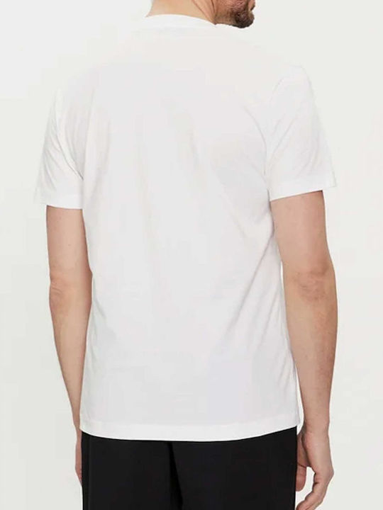 Karl Lagerfeld T-shirt Bărbătesc cu Mânecă Scurtă White