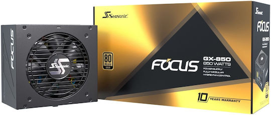 Seasonic Focus GX 850W Μαύρο Τροφοδοτικό Υπολογιστή Full Modular 80 Plus Gold