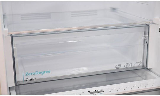 Sharp Combină frigorifică 331lt NoFrost Î186xL59.5xA65cm. Inox SJ-NBA21DMDIE