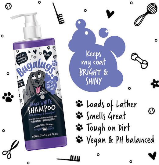 Bugalugs Bugalugs Maxi Dog Shampoo for White Hair 250ml