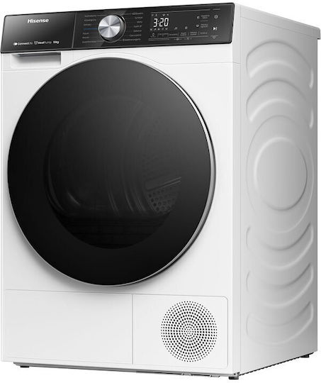 Hisense DH5S902BW Στεγνωτήριο 9kg με Αντλία Θερμότητας