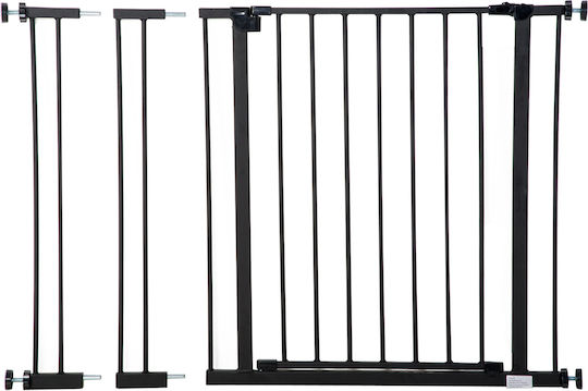 Pawhut Door Dog made of Metal in Black Color 107 x 76cm