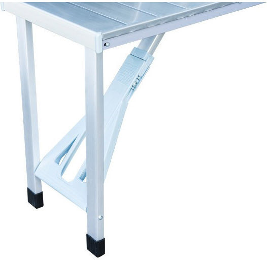 Outsunny Маса С Пейка От Алуминий Сгъваема В Чанта 135x85x67см Сребрист