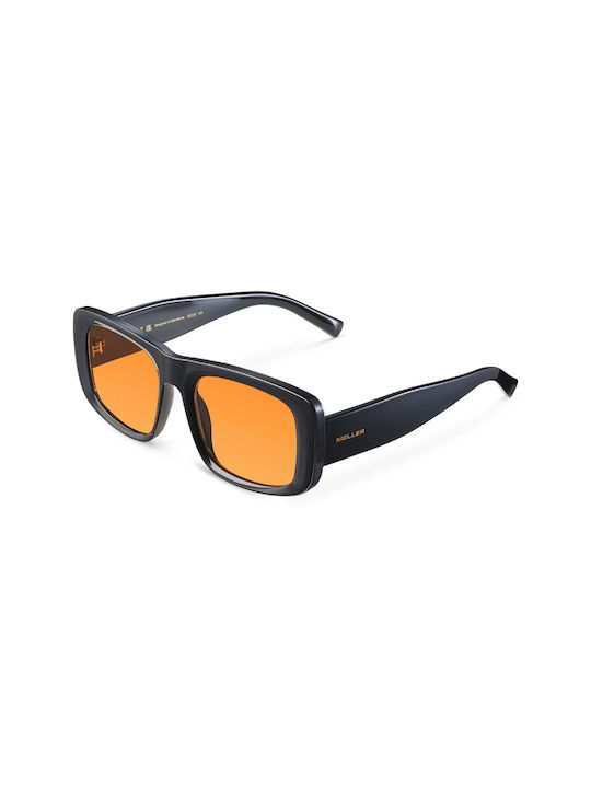 Meller Sunglasses with Black Plastic Frame and Orange Lens DEL-TUTORANGE