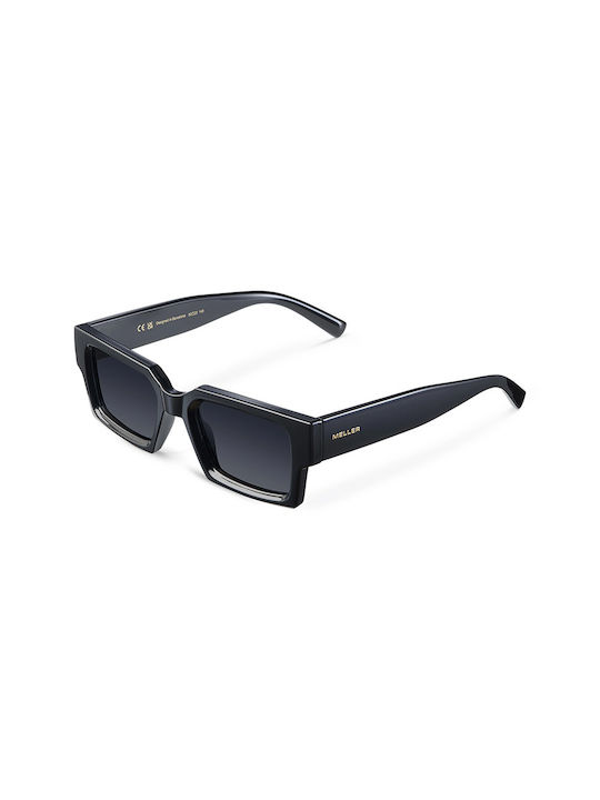 Meller Sunglasses with Black Plastic Frame and Black Polarized Lens TI-TUTCAR