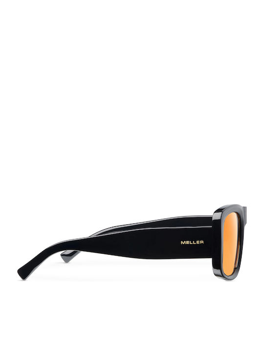 Meller Delu Unisex Ochelari De Soare Cu Ramă Neagră Din Plastic Și Lentile Portocalii DEL-TUTORANGE