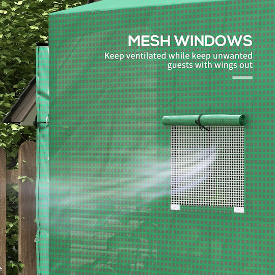Outsunny 845-935V00GN Gewächshaus Typ Haus 2x0.8x2m