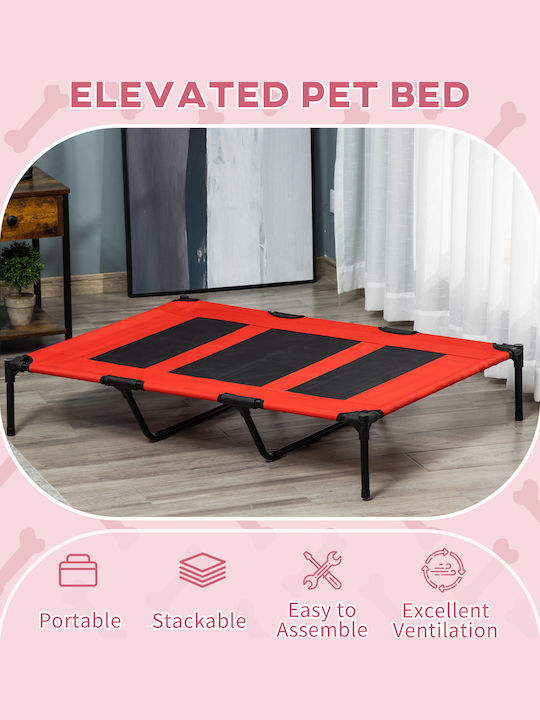 Pawhut Sofa Dog Bed Red 122x92cm